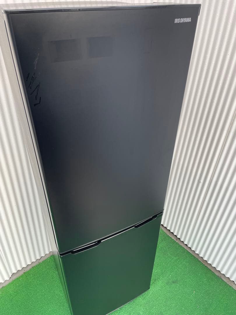 923 アイリスオーヤマ おしゃれブラック 大きめ2ドア冷蔵庫 スリム幅 大容量