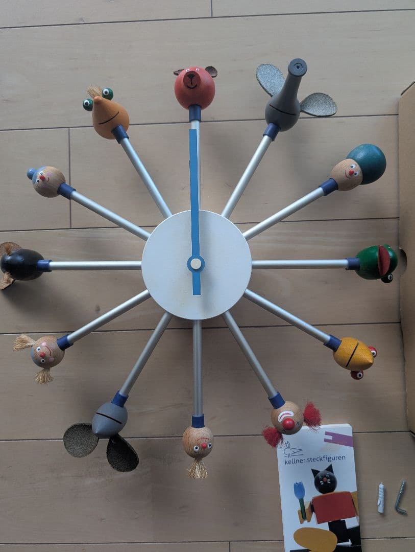 レア Kellner ケルナー ドイツ製 hopps.clock 掛時計