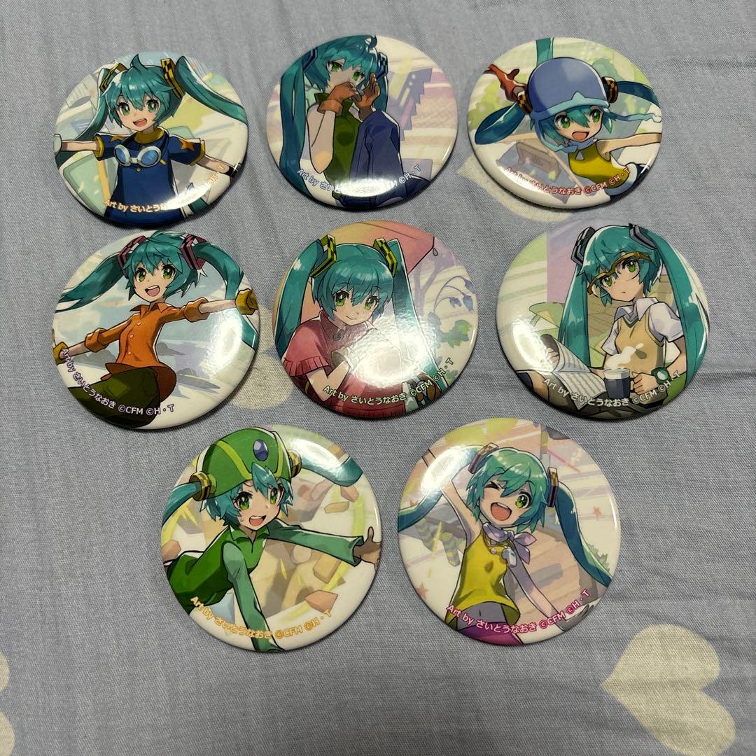 初音ミク デジモン コラボ 缶バッジ さいとうなおき