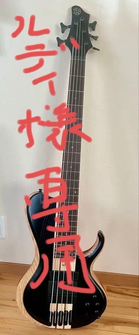 5弦ベースWeathered Black Low Gloss アイバニーズ