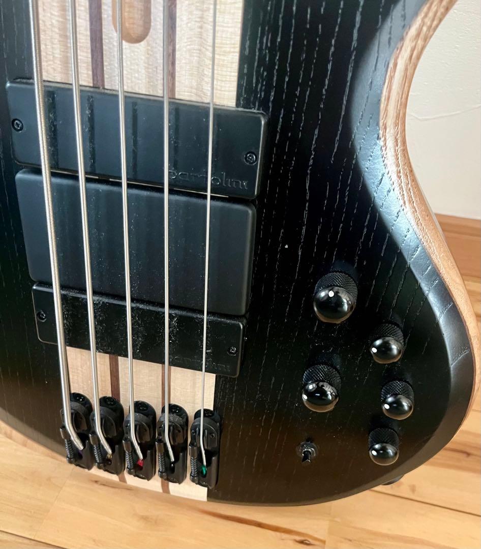 5弦ベースWeathered Black Low Gloss アイバニーズ