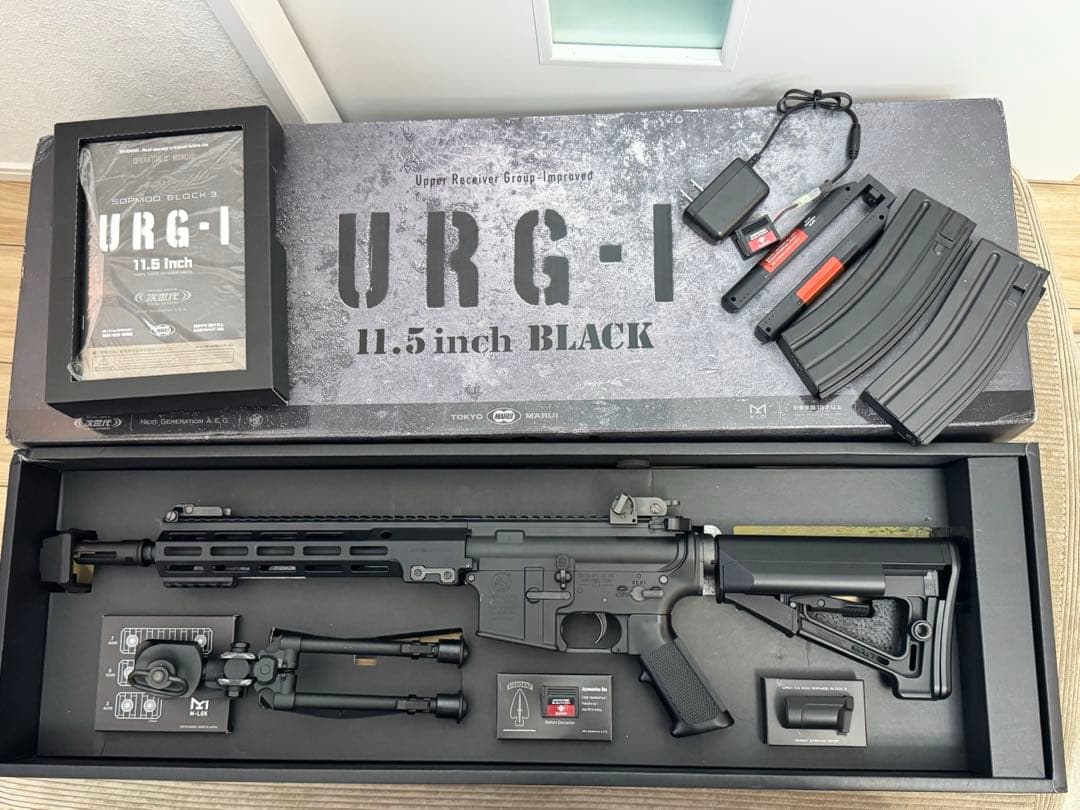 1月東京マルイ値上げ！URG-I 11.5 inch BLACK 次世代電動ガン
