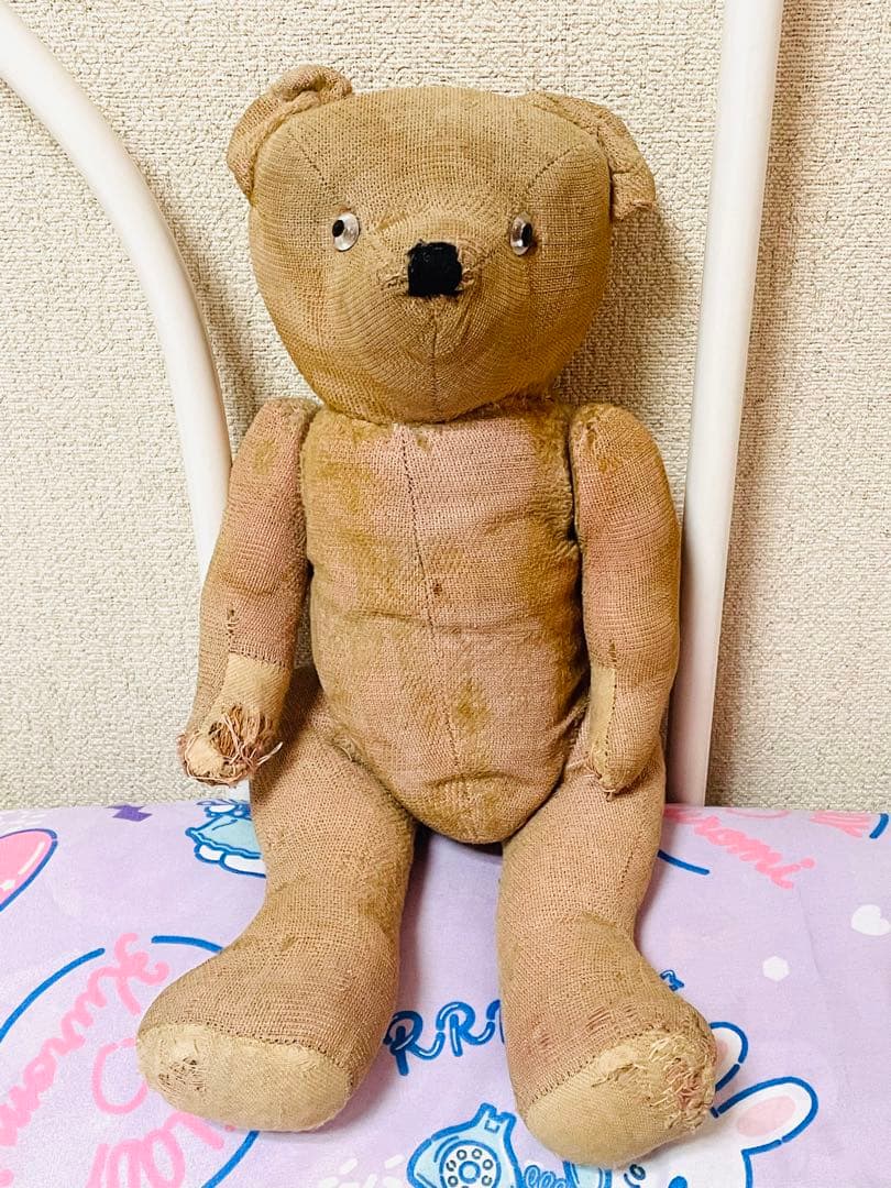 レア フランス アンティーク ピンクベア