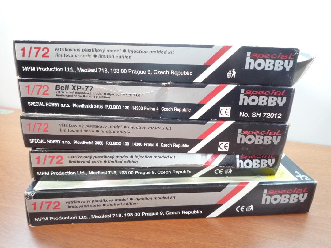 航空機モデルキット 1/72 5点セット