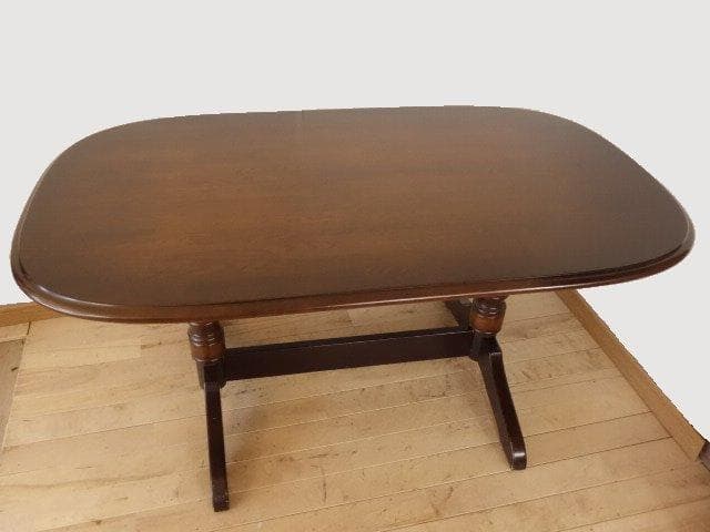 飛騨産業　ダイニングテーブル1500　アンティーク　天板のみ再塗装　USED