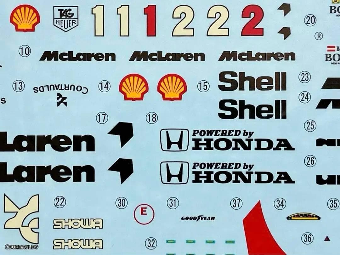 初版品 フジミ 1/20 マクラーレン・ホンダ MP4/6 w/エッチングパーツ