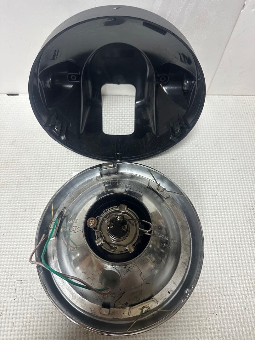 当時物シビエスーパーオスカー凹みレンズ付ヘッドライトASSYCIBIEマーシャル