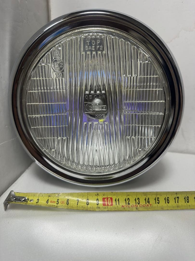 当時物シビエスーパーオスカー凹みレンズ付ヘッドライトASSYCIBIEマーシャル