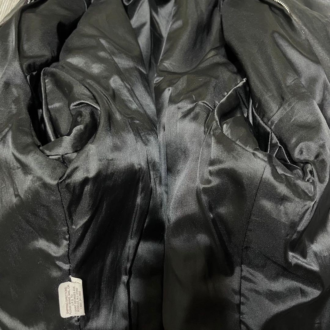 美品 schott 642 レザージャケット シングルライダース 牛革 40 黒