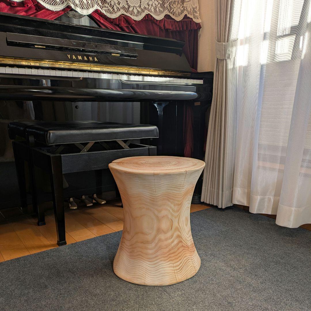 outdoorman　檜①　丸太　椅子　スツール　高さ約40㎝