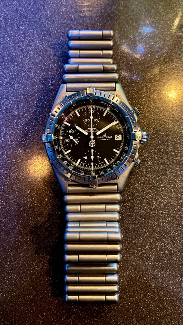 希少 ブライトリング クロノマット81950 希少ルーローブレスレット付属