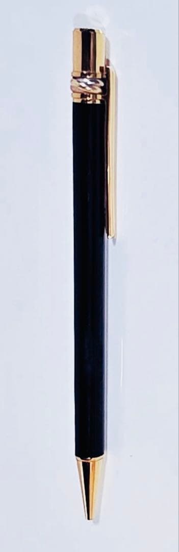 Must de cartierマストドゥカルティエ金色トリニティ黒ボールペン箱付