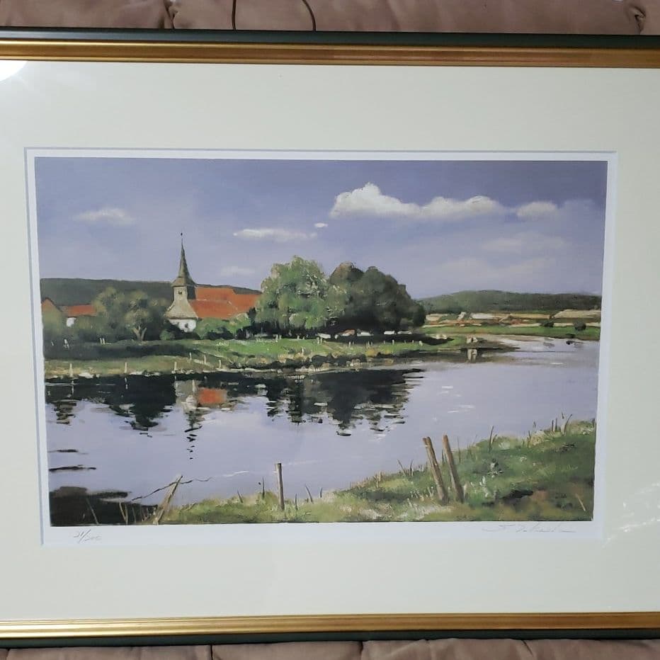 絵画　武田茂　ロアール川