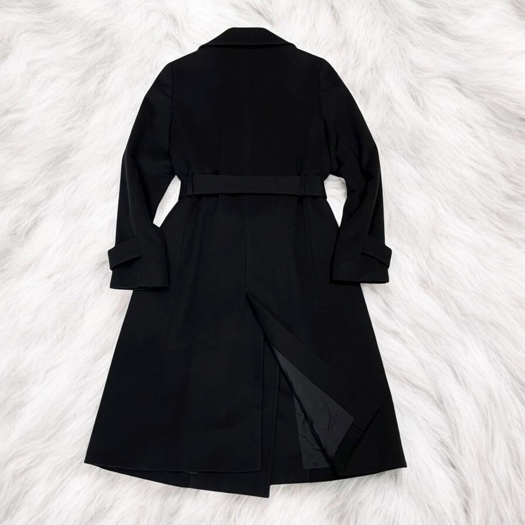 【高級】22 OCTOBRE チェスターコート カシミヤ ロングコート ブラック