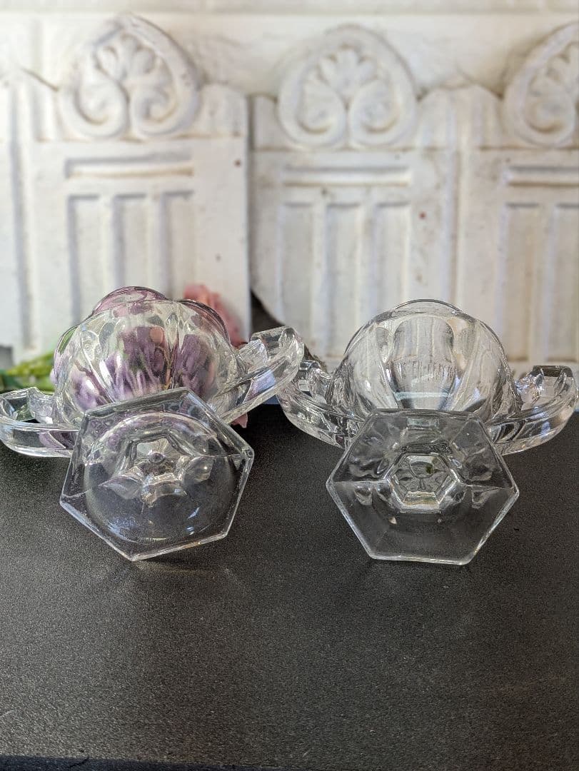 イギリス アンティーク チッペンデール ダブルハンドルボウル ２個セット