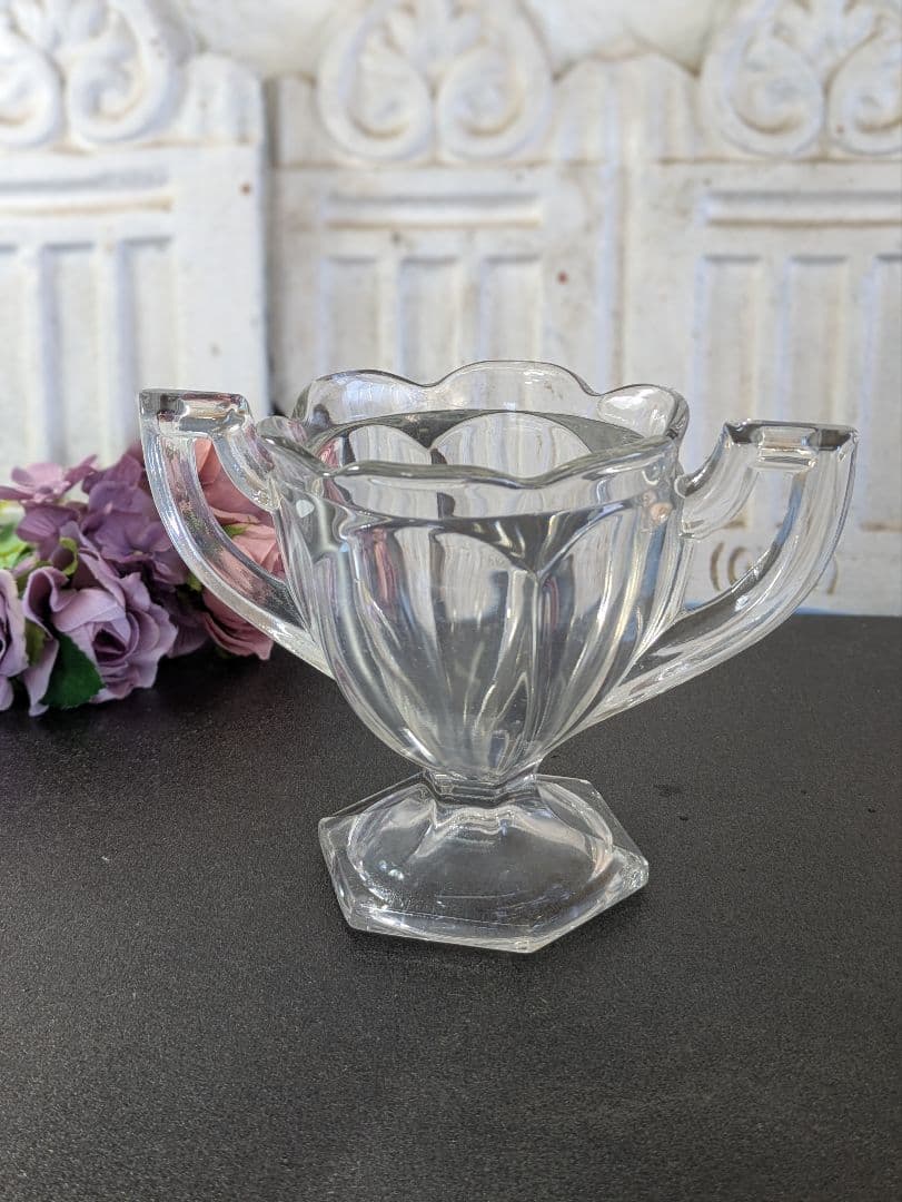 イギリス アンティーク チッペンデール ダブルハンドルボウル ２個セット