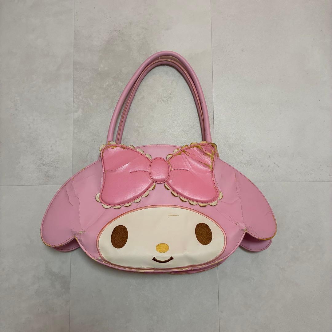 レア　マイメロディ ダイカット　フェイス　バッグ