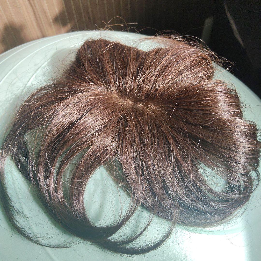 ユキの部分ウイッグ　人毛50%　耐熱糸50%