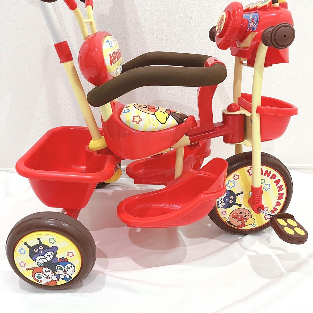 ジョイパレット 三輪車 おしゃべりアンパンマンSP ブザー付 サンシェード