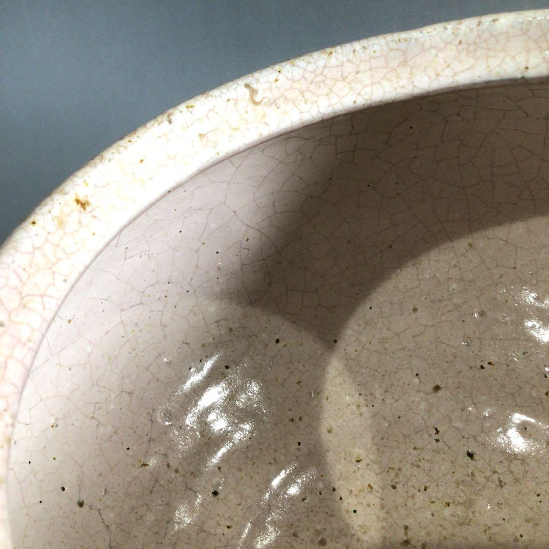 Ｐ７４４　水指　『萩焼』『厚東建信造』『大徳寺　小林太玄箱書』『捻梅水指』　共箱