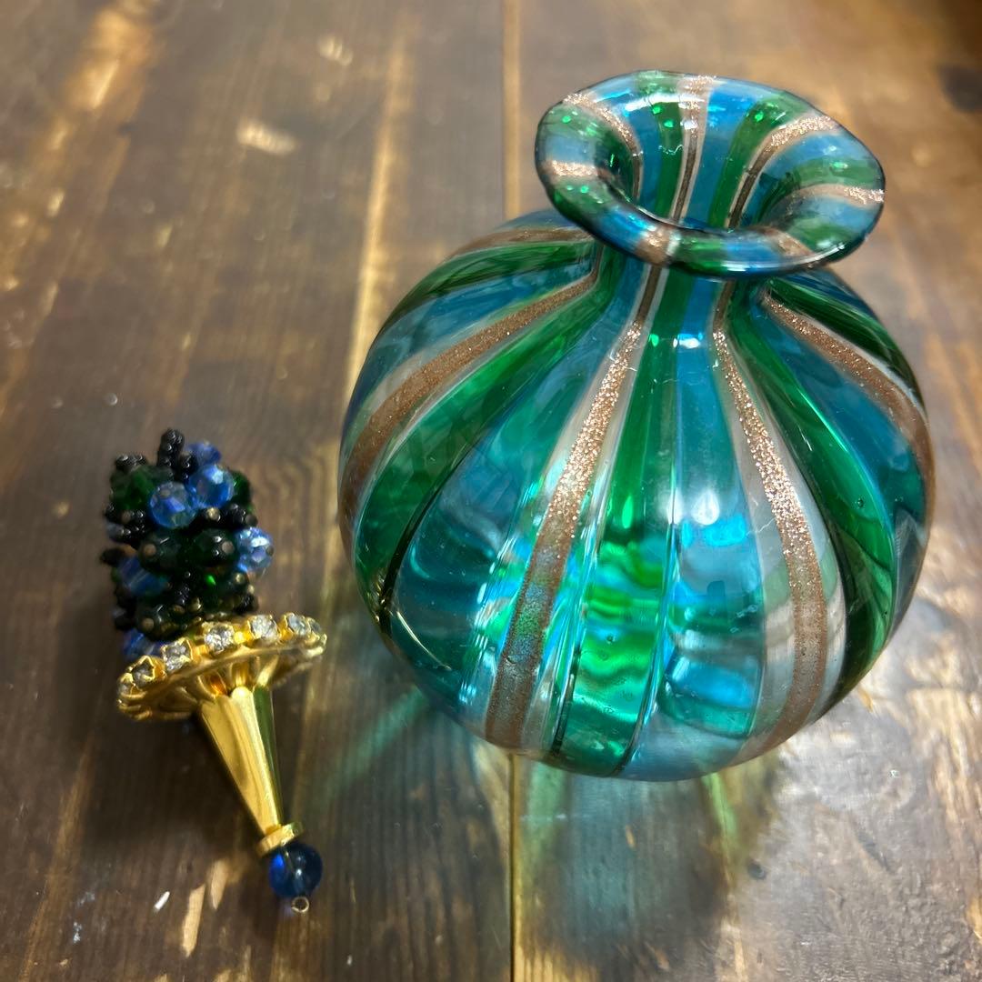 Linea Valentina 高級ヴェネチアガラス　金彩　ムラーノガラス　香水