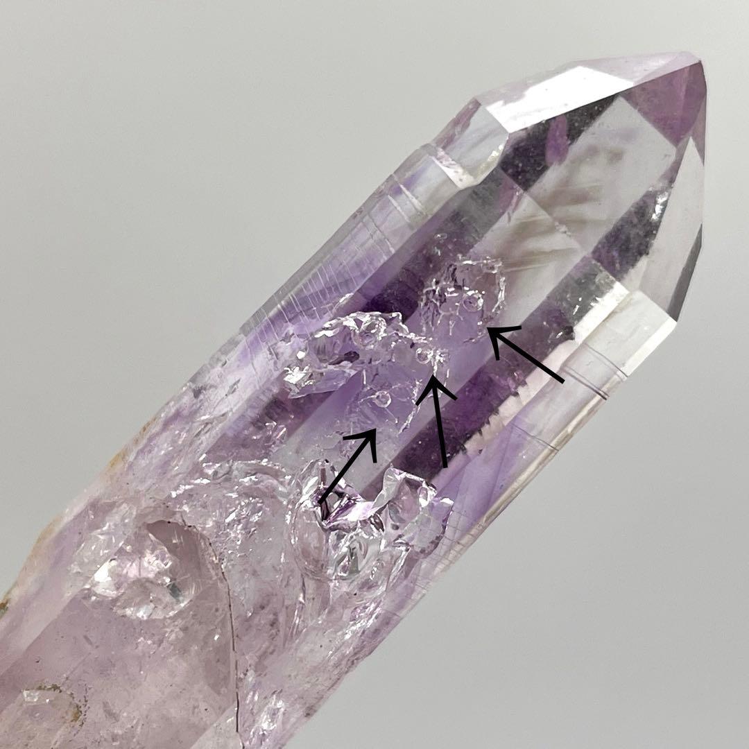 ミヤ202様　ナミビア Goboboseb山 アメシスト(水入り、気泡3箇所)