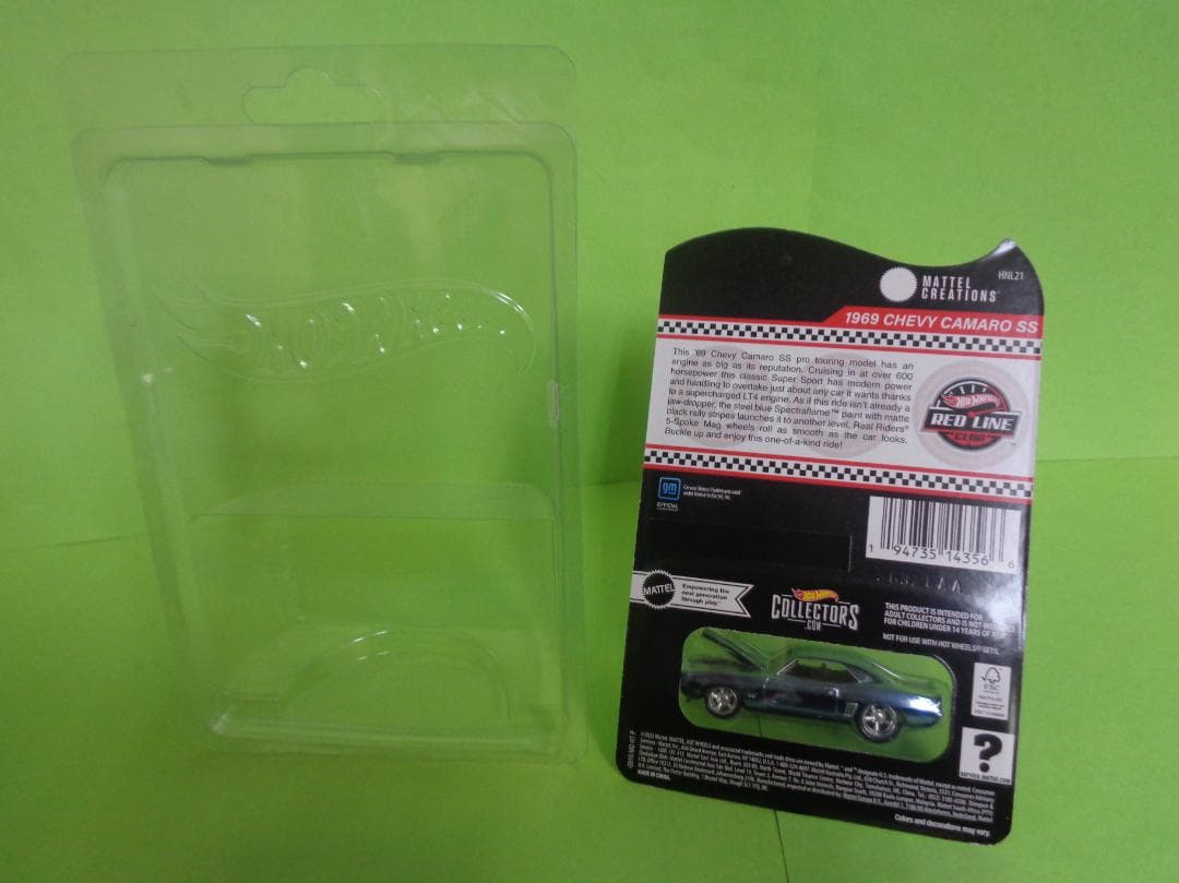 ホットウィール　RLC　レッドラインクラブ　１９６９　シェビーカマロSS