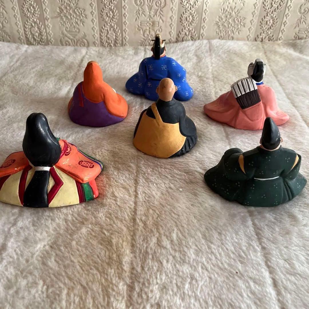 【超希少】元祖　博多人形　六歌仙　人形作家　白水六商店