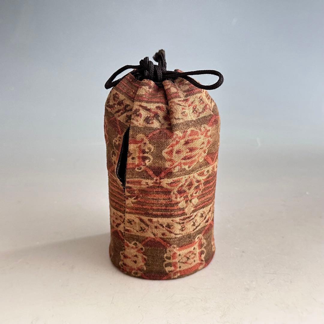 煎茶道具　唐物　点同　古錫　輪花形　茶心壷　茶入　仕服　古作　骨董　古玩