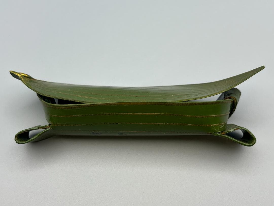 茶道具　乾漆　笹舟　香合　中川正斎　共箱　漆芸　夏　川遊び　茶会　稽古　ささぶね