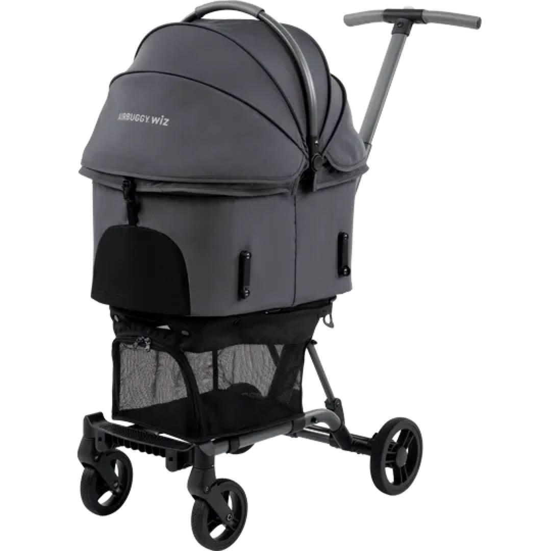 AIRBUGGY WIZ Xディムグレー ペットカート オールインですぐ使える
