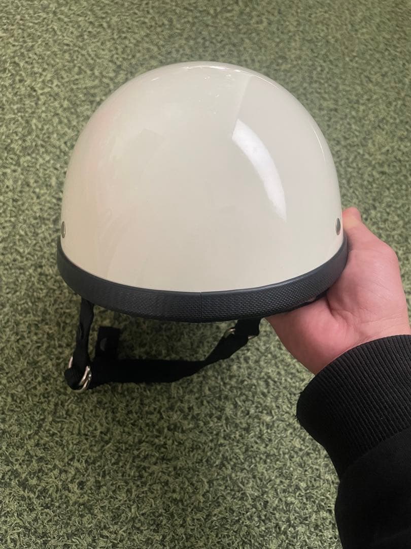 USAジョッキー アイボリー ハーフヘルメット