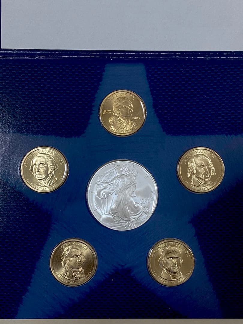 激レア 2007年 米国造幣局発行 未流通ドル硬貨セット