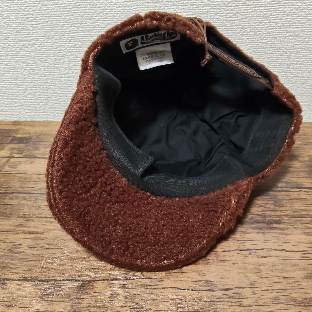 APE BAPE MILO FACE ボア フリース キャップ ポンポン付 新品