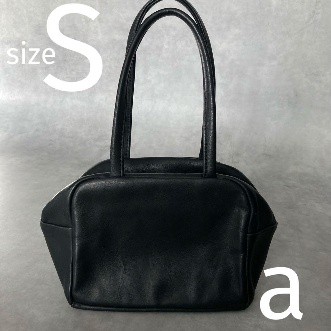 【希少✨️】a（アー）ボストンバッグ ブラック S レザーバッグ 本牛革