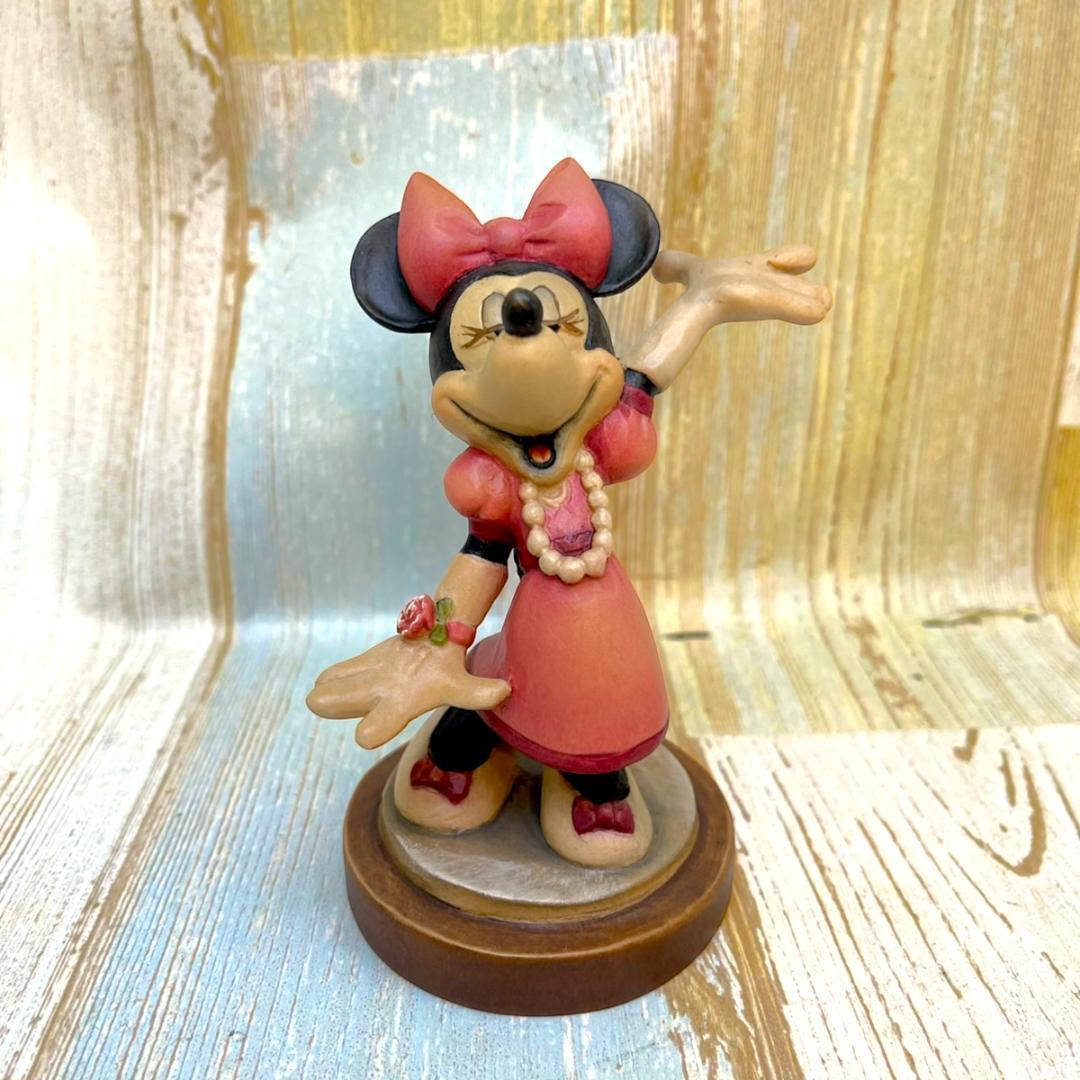 世界限定5000個 激レア★ミニーマウス 木製フィギュア ANRI
