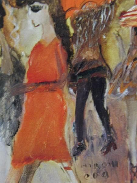 織田 広喜、森の風景、高級希少画集画、版上サイン入 新品額付