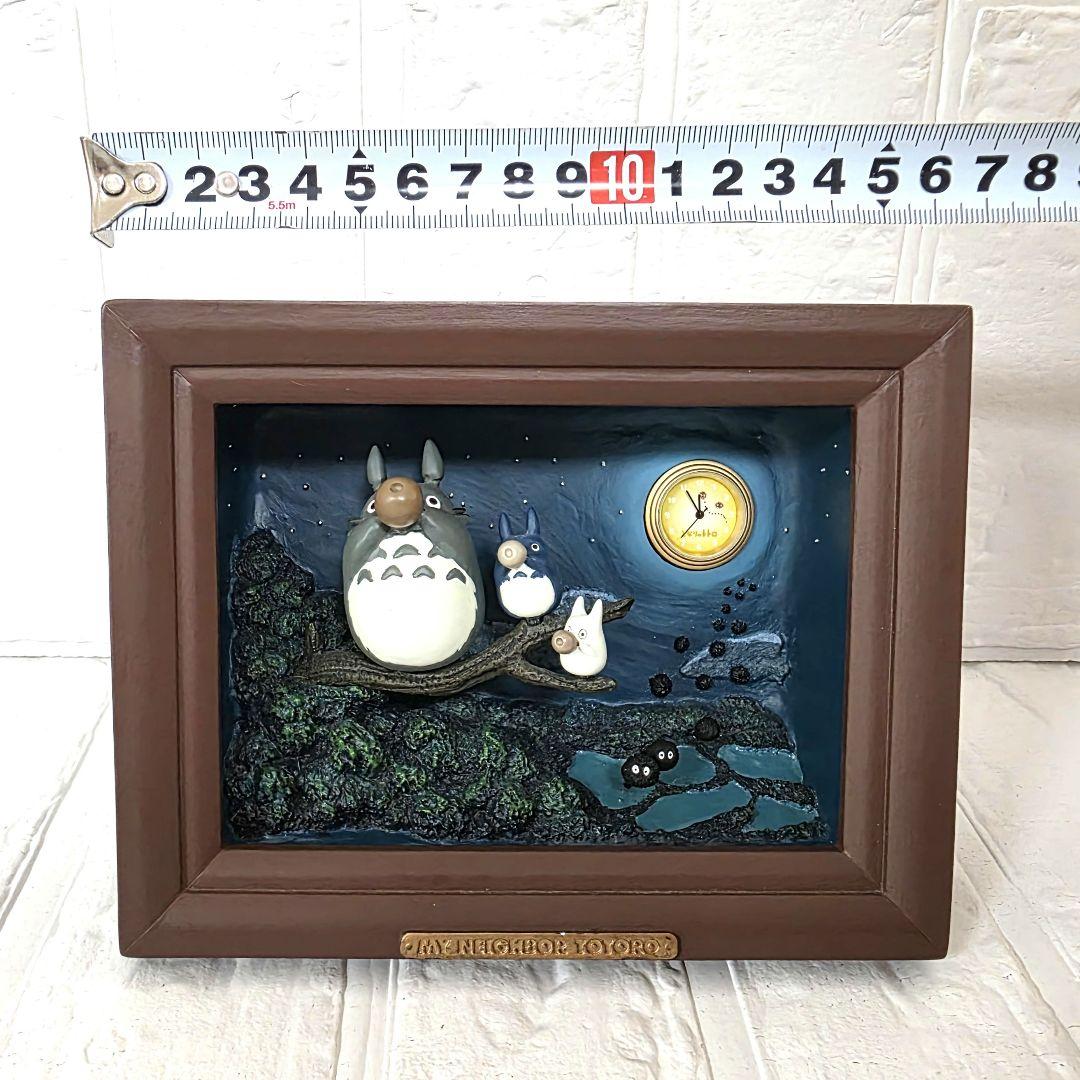 【となりのトトロ】トトロ情景時計　クロスケのお引っ越し　置時計　未使用　希少
