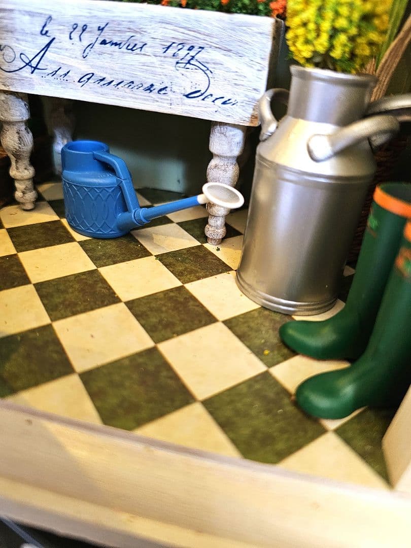 ミニチュア★ドールハウス ★ナチュラルな花屋さん★Hです