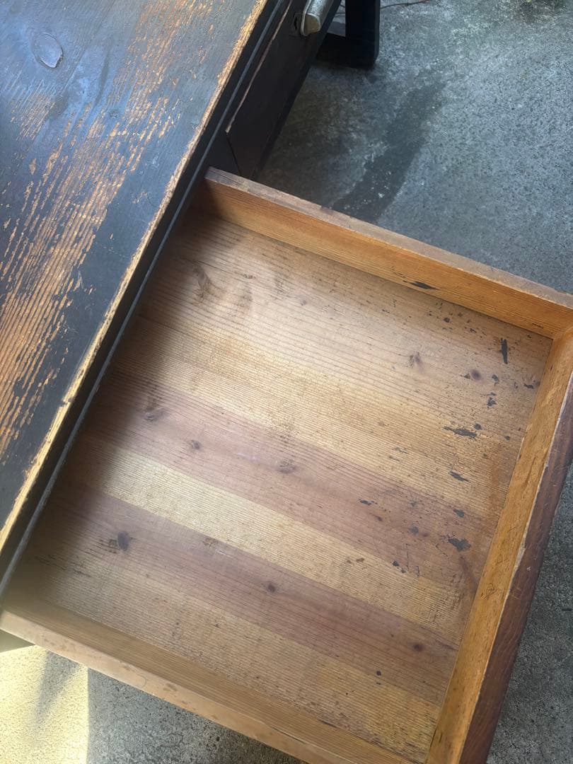 アンティーク 文机 レトロ 木製 座卓 机 昭和レトロ 古道具 ローテーブル