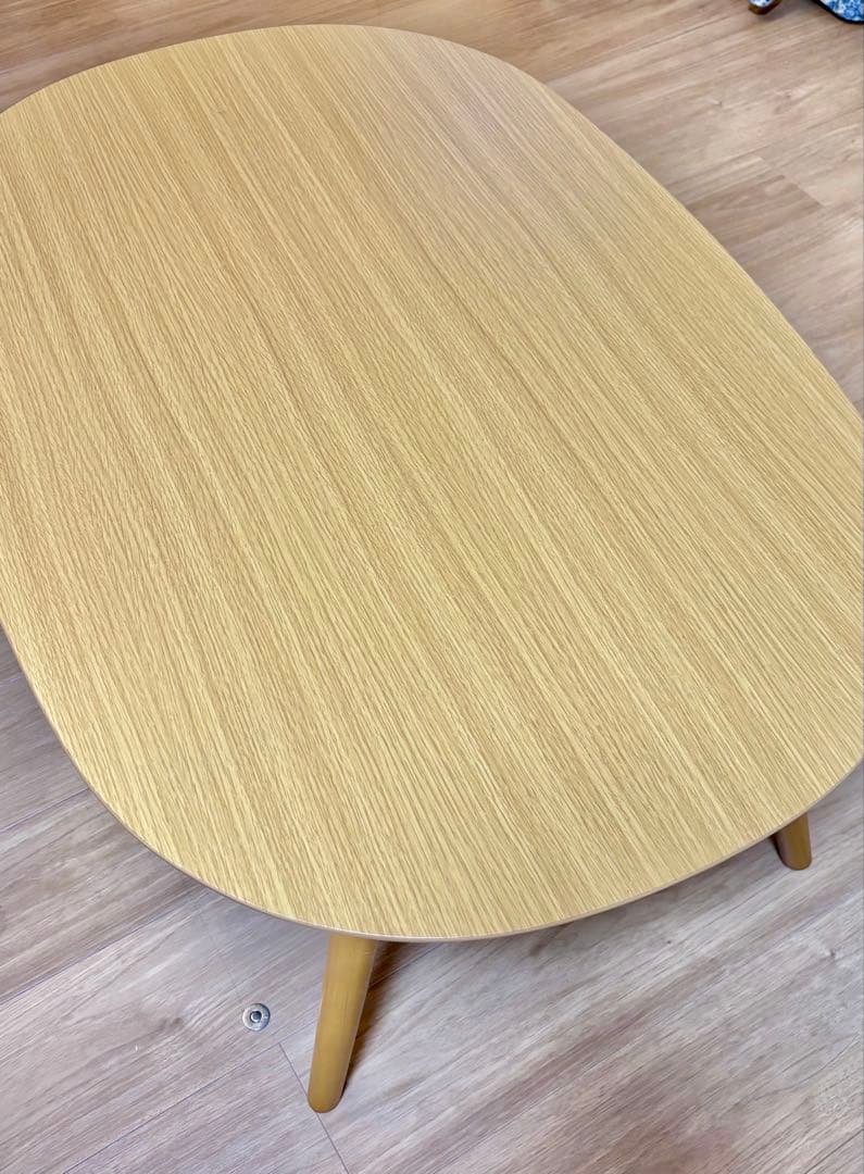 【美品】山善　楕円型折りたたみこたつ