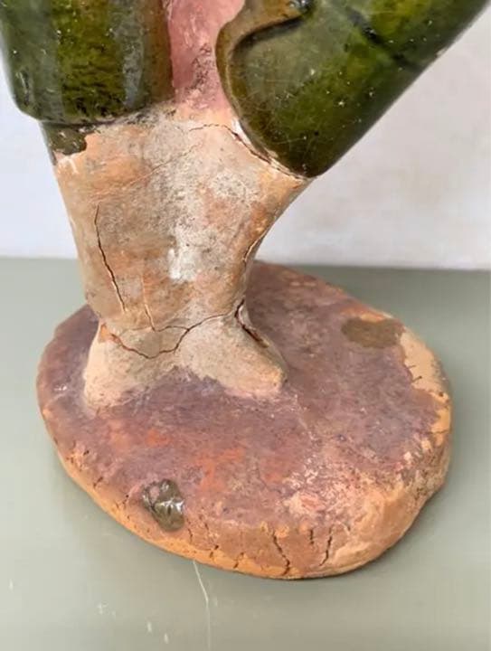 中国漢緑釉人形陶器　骨董　発掘品　古美術コレクション唐物　アンティーク江戸青磁