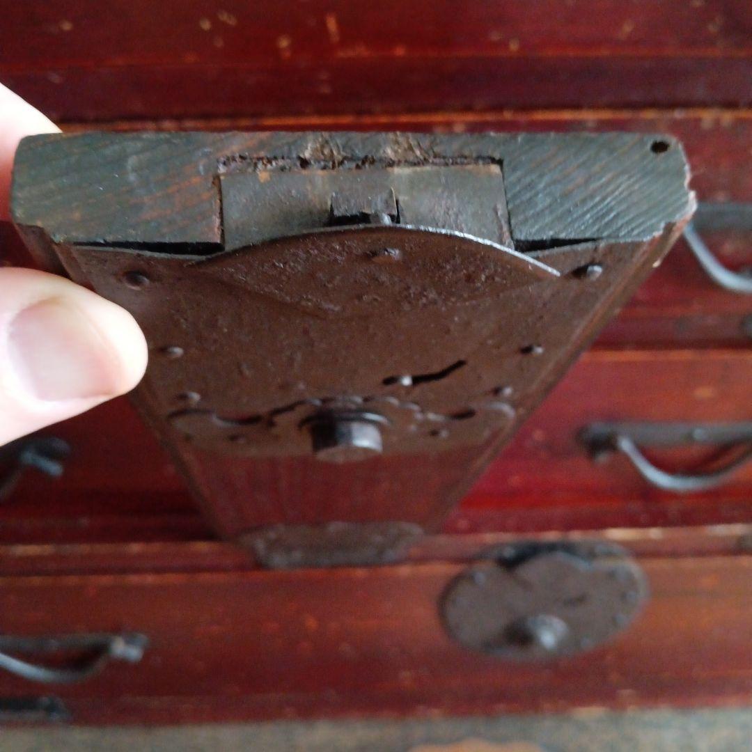 美しい棒箪笥 明治時代製 アンティーク 　キャビネット　和箪笥　船箪笥　水屋