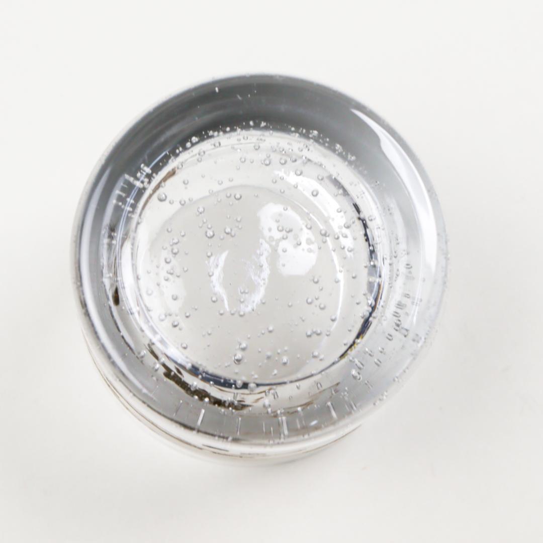 蓑輪一星 黒柿蓋 鮎蒔絵 硝子茶器 茶入れ 抹茶 共箱