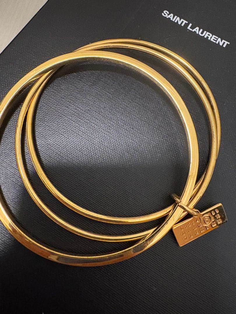 MM6（エムエムシックス）3連 ブレスレット ブレスレット ゴールド