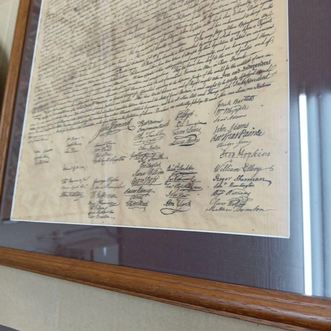 USA「独立宣言の起草」　ヴィンテージ コレクターズ ピューター プレート