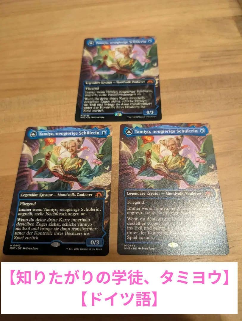 【知りたがりの学徒、タミヨウ】【ドイツ語】【フルアート】【3枚セット】