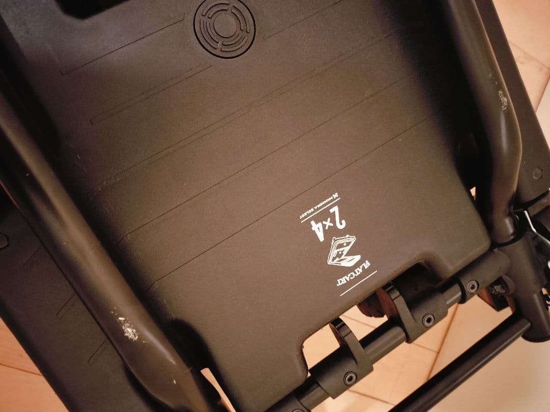 花岡車輌『ビームス百名品』フラットカート FLATCART 2x4 黒　台車