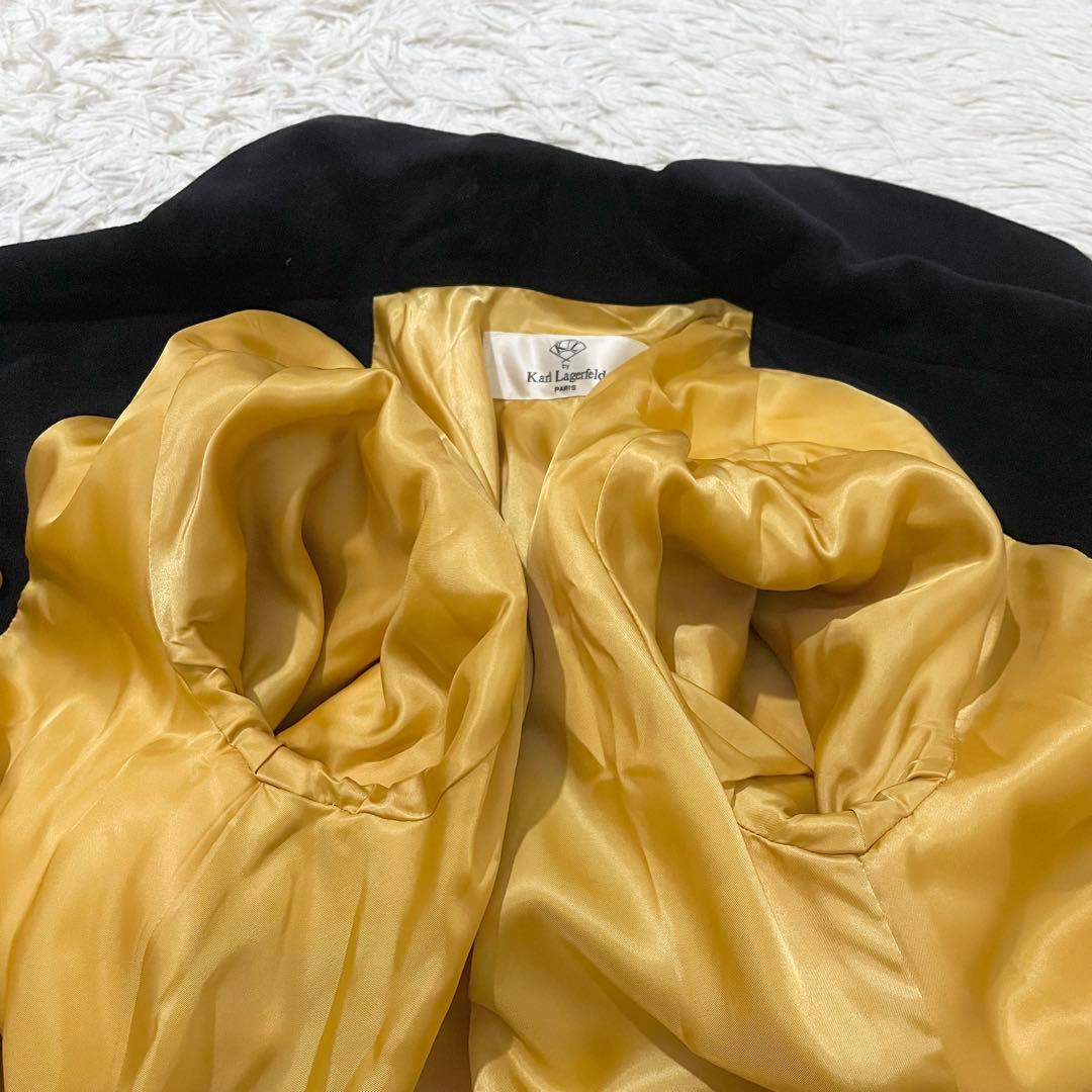 ✨希少✨カールラガーフェルド　チェスターコート　マキシ丈　アンゴラ混　38