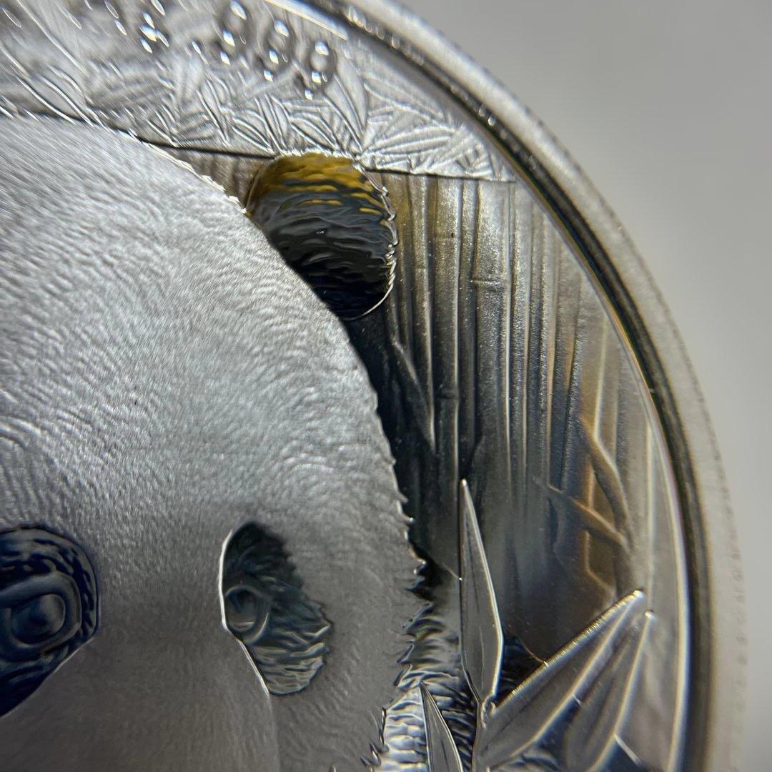 【純銀】2018年パンダ銀貨　10元　カプセル付き③